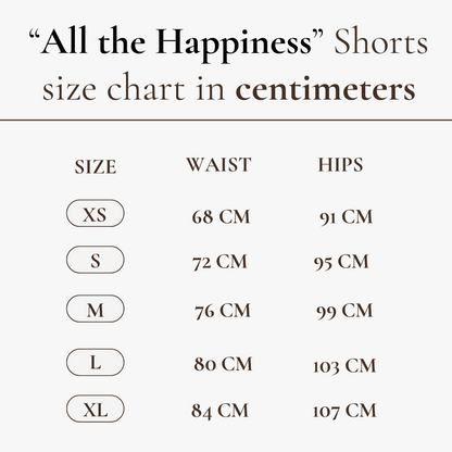 All the Happiness High-Rise Shorts in Electric Feels Print
