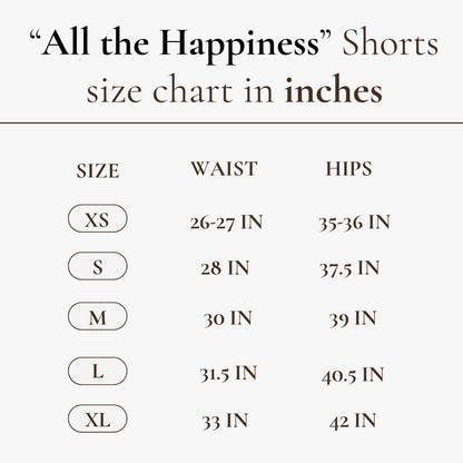 All the Happiness High-Rise Shorts in Electric Feels Print
